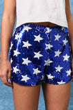 MID-RISE STAR SEQUINS SHORTS