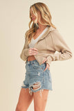 Deva Cropped Hooded