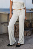 SORA Fold Over Straight Leg Leggings Casual Lounge Pants
