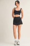 Lightweight Skort with Elastic Waistband