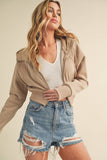 Deva Cropped Hooded