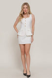 Scuba Knit Mini Skirt W/ Inner Pants