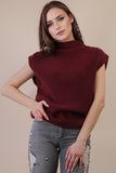 12W3391N-Soft Knit Sweater Vest Top