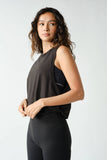 Pima Cotton Relaxed Side-Knot Tank