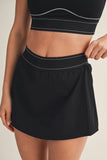 Lightweight Skort with Elastic Waistband