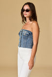 Kaylani Denim Corset Top