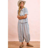 STRIPES BALLOON PANTS