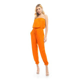 Strapless Elastic Banded Jumpsuit