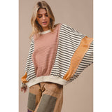 STRIPE MIXED AND MATCH LOOSE FIT TOP