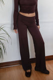 SORA Fold Over Straight Leg Leggings Casual Lounge Pants