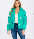 Star Sequin Puffer Jacket