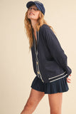 IST6168 KNIT CARDIGAN AND SKIRT SET