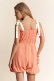 Mineral Wash Bubble Short Romper