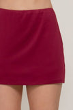 Scuba Knit Mini Skirt W/ Inner Pants