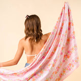 XL Quick-Dry Beach Towel-Petal Parade Pink