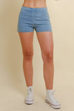 CP18540 - ZIP UP DENIM SHORTS