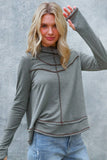 HOODIE LONG SLEEVE THUMBHOLE FRENCH TERRY TOP