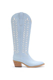 LUCIA LEAVES CUT OUT DESIGN TALL COWBOY BOOTS