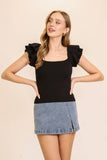 Spring Ruffle Tiered Sweater Top