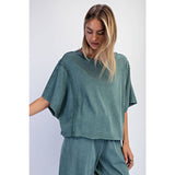 MINERAL WASHED BOXY TOP