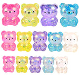 Cartoon Sequin Bear Squishy Toy Slow Rising Stress Relief Squeeze Toy
