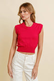 Women's Rib Neck Knit Sweater