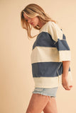 8417FN Polly Color Block Top