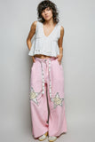 Sleeveless contrast thermal cropped babydoll top