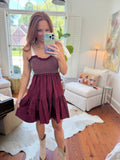 Maroon Belle Dress