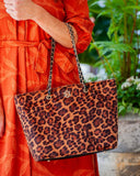 Quentin Quilted Tote Spotted Saddle
