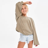 Open Back Thermal Knit Top