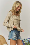 POLKA DOT RUFFLE CAMI & CARDIGAN - RET4276