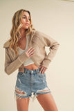 Deva Cropped Hooded