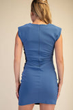 Ruched Fitted Mini Dress