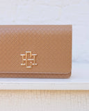 Bryn Clutch/Crossbody Woven Tan