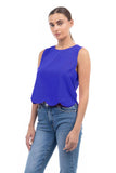 Scalloped Hem Top