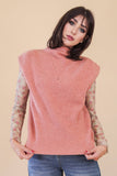 12W3391N-Soft Knit Sweater Vest Top