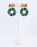 Good Tidings Wreath Earring Green