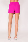 Elastic High Waisted Techno Crepe Skort 9