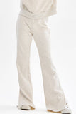 Cotton Terry Slit Hem Pants
