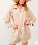 Lori Taupe Romper