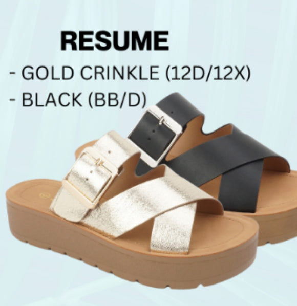 PREORDER Resume Sandals Ships 8/9