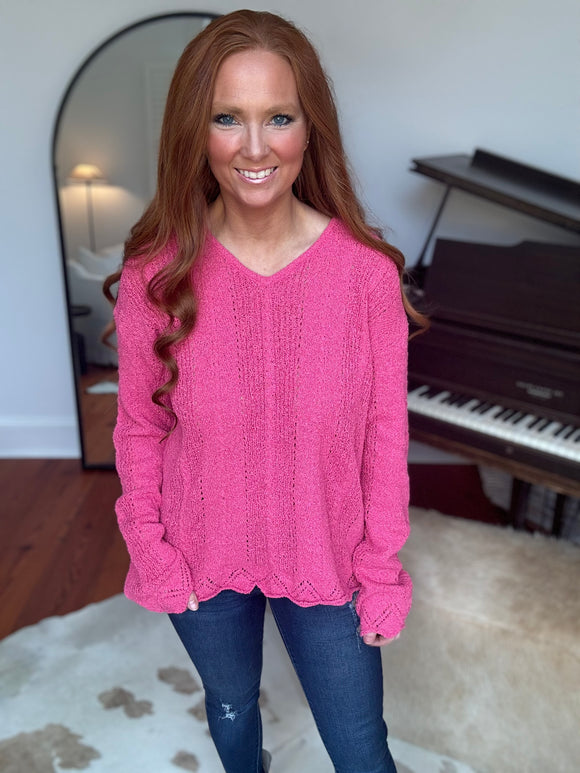 Maggie Fuchsia Sweater