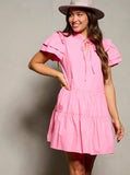 Pink Presley Tiered Dress