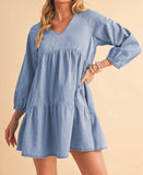 Cassie Denim Babydoll Dress