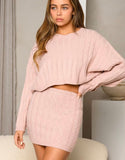 Lila Pink Sweater Set