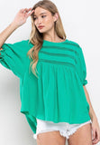 Bailey Detailed Blouse-Green