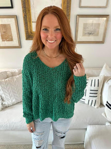 Green Adelle Sweater