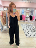 Savannah Black Jumpsuit