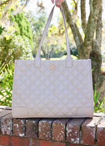 Shane Tote-Nude Quilted